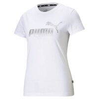 PUMA Ladies T-Shirt - Essentials Metallic Logo Tee, Round...