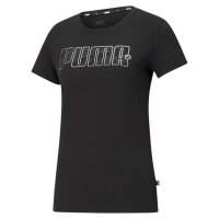 PUMA Damen T-Shirt - Rebel Graphic Tee, Rundhals, Kurzarm, uni