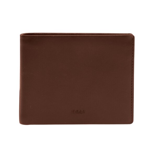 JOOP! Mens Wallet - Loreto Typhon Billfold mh9, genuine Leather, 9,5x12x2cm (HxWxD) Dark brown