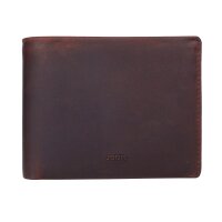 JOOP! Herren Geldbörse - Loreto Typhon Billfold mh9, Echt Leder, 9,5x12x2cm (HxBxT) Dunkelbraun