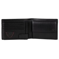 Strellson Mens Wallet, genuine Leather - Oxford Circus Billfold H7, 9,5x12x2,5cm (HxWxD) Black