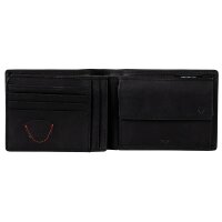 Strellson Herren Geldbörse, echtes Leder - Baker Street Billfold H7, 9,5x12,5x3cm (HxBxT) Schwarz