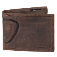 Strellson Herren Geldbörse, echtes Leder - Baker Street Billfold H7, 9,5x12,5x3cm (HxBxT) Braun