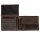 Strellson Herren Geldbörse, echtes Leder - Baker Street Billfold H7, 9,5x12,5x3cm (HxBxT) Braun