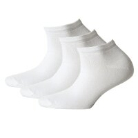 BJÖRN BORG Unisex Sneaker Socks - Basic Short Socks, Solid Essential, 3-pack White 43-46 (UK 9-11)