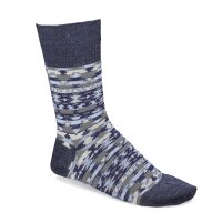 BIRKENSTOCK Mens socks - Sock, Ethno Linen, Jacquard, Linen-Viscose yarn