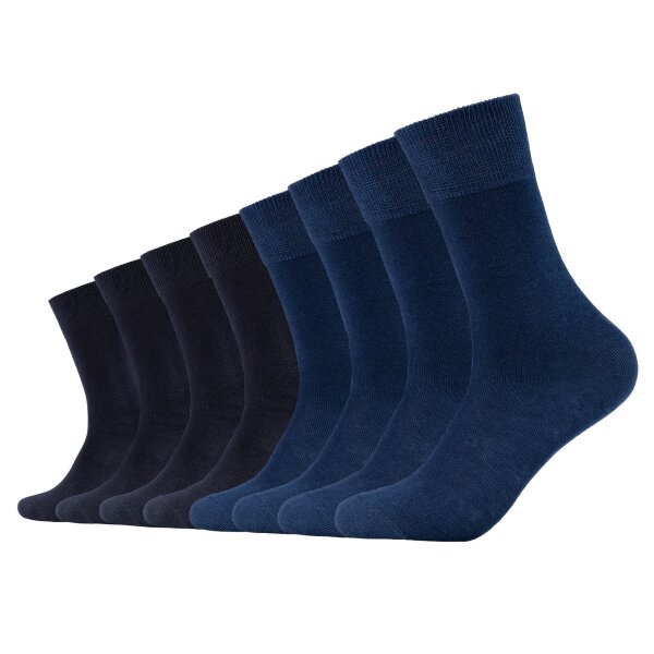 s.Oliver Unisex Socken, 8er Pack - Kurzsocken, einfarbig Navy 39-42