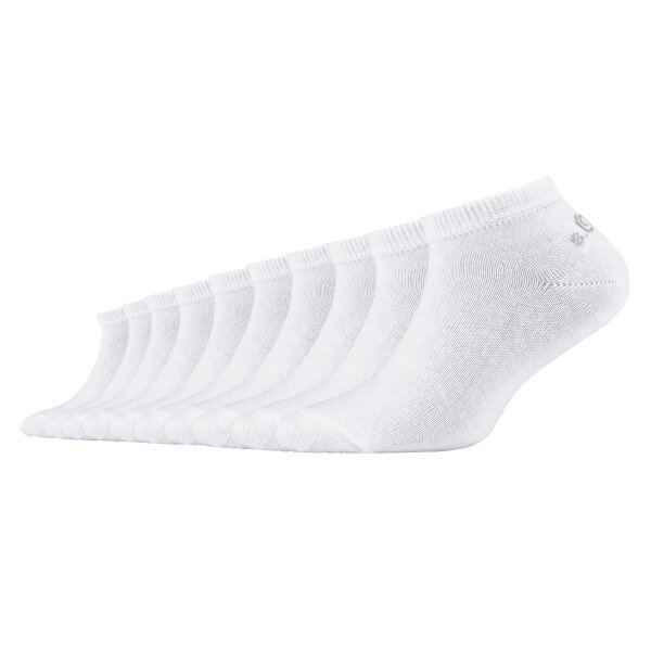 s.Oliver Kinder Socken, 10er Pack - Sneaker, einfarbig Weiß 35-38