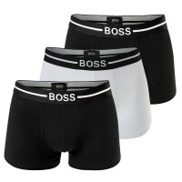 HUGO BOSS Herren Boxer Shorts, 3er Pack - Trunks, Logobund, Cotton Stretch