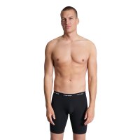 CECEBA Mens Shorts, pack of 2 - Boxer, Basic, cotton, M-7XL, plain Black L (Large)