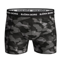 BJÖRN BORG Herren Boxershorts - Shorts, Cotton Stretch, Logobund, 12er Pack Blau/Grau/Schwarz S