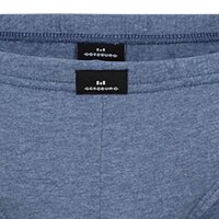 Götzburg Herren Briefs 5er Pack - Single Jersey, Unterwäsche Set, Cotton Stretch Blau/Grau XL