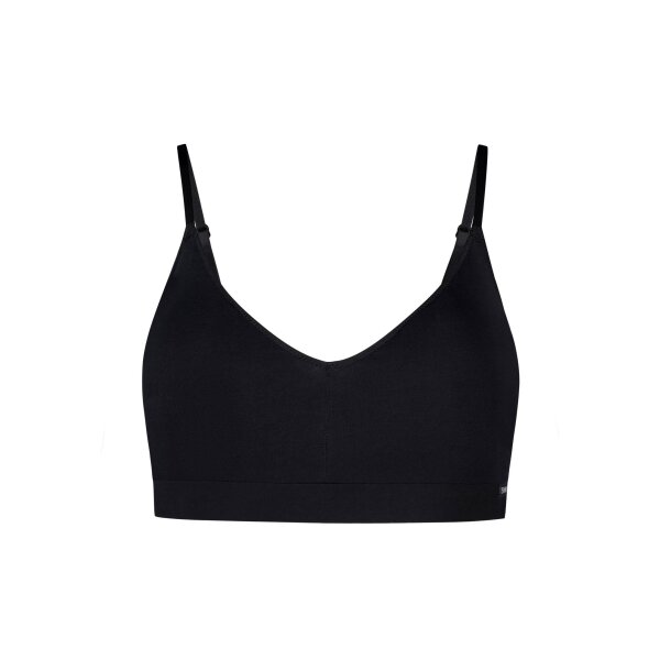 SKINY Damen Bustier - BH, Pads herausnehmbar, Cotton Stretch, Essentials Schwarz S