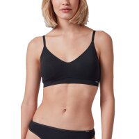 SKINY Damen Bustier - BH, Pads herausnehmbar, Cotton Stretch, Essentials Schwarz S
