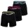 Happy Shorts Mens Boxer Shorts, 3-Pack - Retro Jersey, Logo Waistband