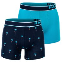 Happy Shorts Mens Boxer Shorts, 2-Pack - Retro Jersey, Logo Waistband