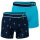 Happy Shorts Mens Boxer Shorts, 2-Pack - Retro Jersey, Logo Waistband