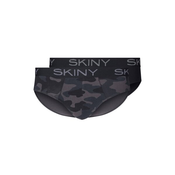 SKINY Mens briefs, 2-pack - Brasil Briefs, Cotton Multipack, Stretch, Camouflage