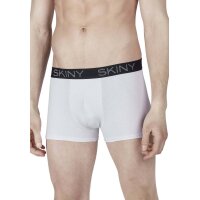 SKINY Herren Boxer Short, 2er Pack - Trunks, Pants, Cotton Multipack, Stretch Weiß S