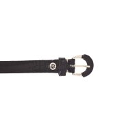 B.Belt Ladies Belt - Leather Belt Charleen, genuine leather, handmade Black 75 cm