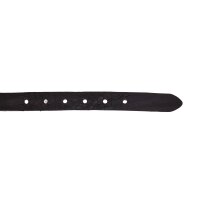 B.Belt Ladies Belt - Leather Belt Charleen, genuine leather, handmade Black 75 cm