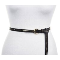 B.Belt Ladies Belt - Leather Rivet Belt Cher, genuine leather, handmade Black 70 cm