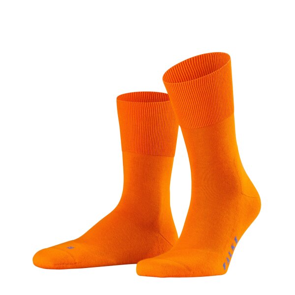 FALKE Unisex Sports Socks - Run, casual Socks, unicoloured Orange 37-38 (UK 4-5)