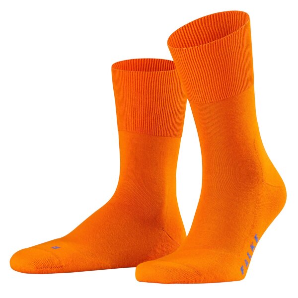 FALKE Unisex Sports Socks - Run, casual Socks, unicoloured Orange 44-45 (UK 9.5-10.5)