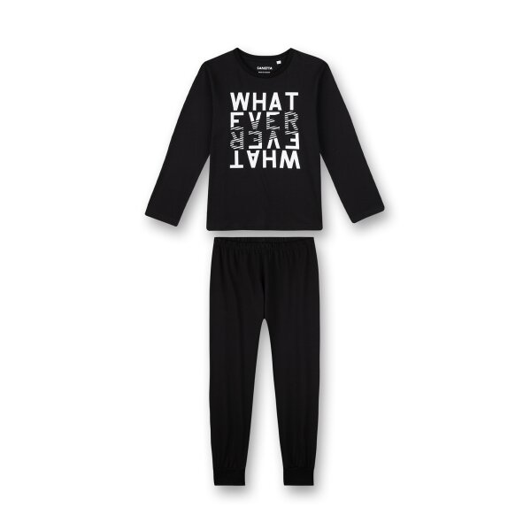 Sanetta Boys Pyjamas Set - long, Children, 2-Piece, Print, 128-188 Black 188
