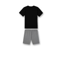Sanetta Boys Pyjamas Set - short, Children, 2-Piece, Print Black/Grey 128