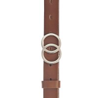 Vanzetti Damen Gürtel - Vollledergürtel, Koppelschließe, einfarbig Braun 85 cm