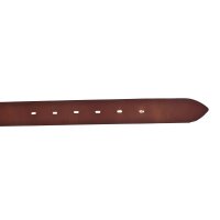 Vanzetti Ladies Belt - Leather Belt, Double Buckle, Unicoloured Brown 70 cm