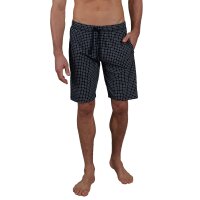 CECEBA Herren Schlafhose - Bermuda, Pyjamahose, Baumwolle, kurz Blau/Kariert 10XL