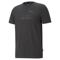 PUMA Herren Sport T-Shirt - ESS Essentials Heather Tee, Rundhals, Kurzarm, uni
