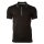 A|X ARMANI EXCHANGE Herren Poloshirt - Hidden Buttons, Cotton Stretch Schwarz L