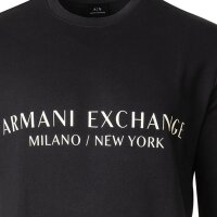 A|X ARMANI EXCHANGE Mens Sweatshirt - Pullover, Logo Navy S (Small)