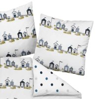 Janine Bed Linen 2 Pieces - Mako-Soft-Seersucker, Cotton, non-Iron, patterned White 135x200cm