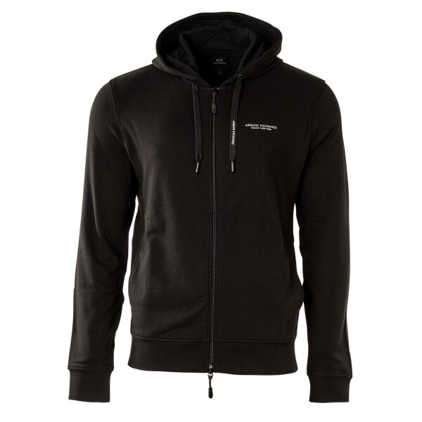 A|X ARMANI EXCHANGE Herren Sweatshirt - Sweatshirtjacke, Logo Schwarz S