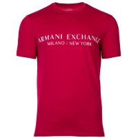 A|X ARMANI EXCHANGE Herren T-Shirt - Schriftzug, Rundhals, Cotton Stretch