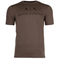 A|X ARMANI EXCHANGE Herren T-Shirt - Schriftzug, Rundhals, Cotton Stretch