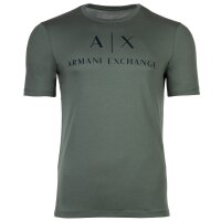 A|X ARMANI EXCHANGE Mens T-shirt - Script, Round Neck, Cotton Stretch