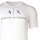 A|X ARMANI EXCHANGE Mens T-shirt - Script, Round Neck, Cotton Stretch White S (Small)