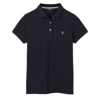 GANT Ladies Polo Shirt - MD. Summer Pique, half-sleeved, button placket, logo, plain