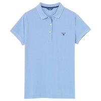 GANT Ladies Polo Shirt - MD. Summer Pique, half-sleeved, button placket, logo, plain