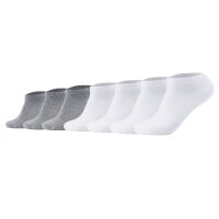 Camano Unisex Socks - Sneaker, single colour, Pack of 7 White 43-46 (UK 9-11)