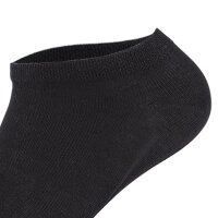 Camano Unisex Socken - Sneaker, einfarbig, 7er Pack Schwarz 39-42