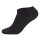 Camano Unisex Socken - Sneaker, einfarbig, 7er Pack Schwarz 39-42
