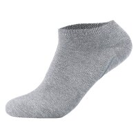 Camano Unisex Socken - Sneaker, einfarbig, 7er Pack Grau 39-42