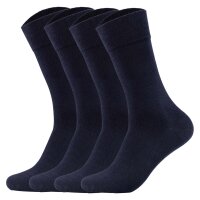 Camano Mens Socks, Pack of 4 - Organic Cotton, Single Colour