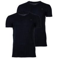 GANT Mens T-shirt, 2-pack - V-neck, V-neck, short-sleeved, cotton